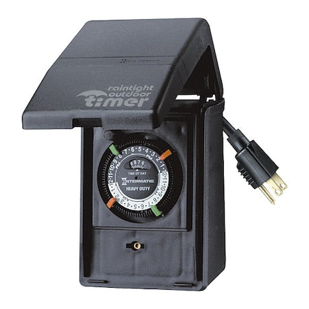 Intermatic P1121 - Outdr Mech Plug-In Timer w Built-In Encl
