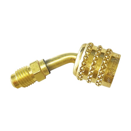 Jb Industries QC-A2L-LH45 - Adapter,45 Deg,1/2 in L,Brass,800 psi