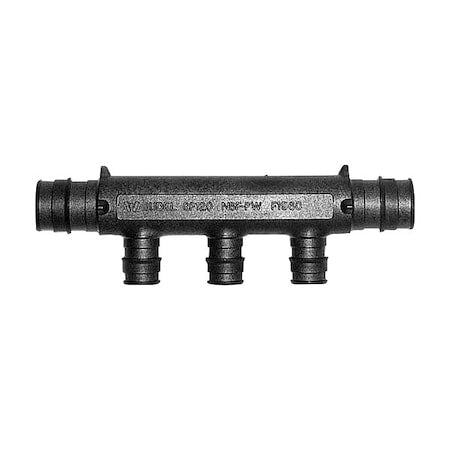 Uponor Q2231057 - EP Multi-port Tee,3/4 in Out,6.2 in L