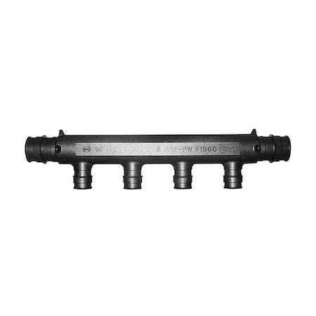 Uponor Q2247557 - EP Multi-port Tee,3/4 in Out,7.8 in L