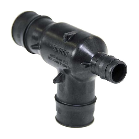 Uponor Q4751501 - Tee, Polymer, Barbed1in, 1/2in, 1in