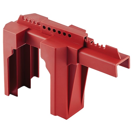 Master Lock S3079 - Valve Lockout,Lever Handle,28.6 in H,Red