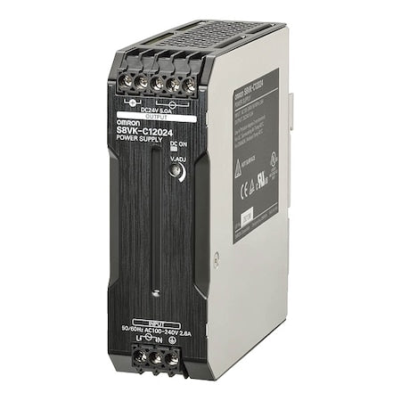 Omron S8VK-C12024 - Switching Power Supply, 100/240 V AC, 24 V DC, 120 W, 5 A, Bracket