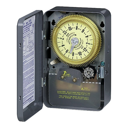 Intermatic T1976 - Electromechanical Timer,24 hr,SPDT,Metal