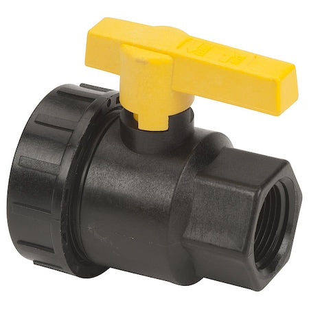 Banjo UV075FP - Manual 2-Way Ball Valve,NPT,Polypro