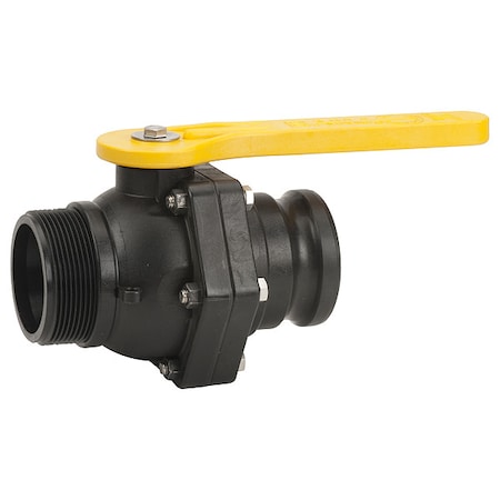Banjo VSFMT300 - Manual 2-Way Ball Valve,NPT,Polypro