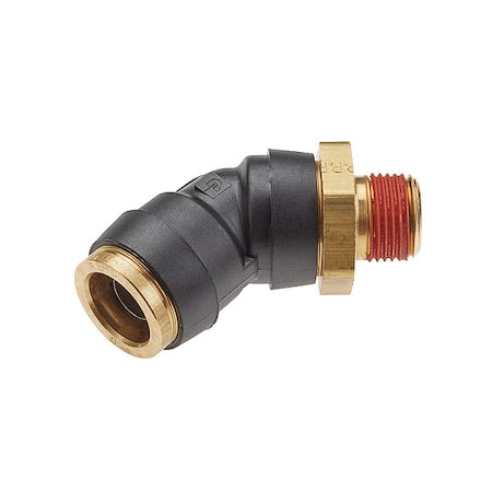 Legris VS379PTCR-10-8 - Swivel Elbow, Brass, Black