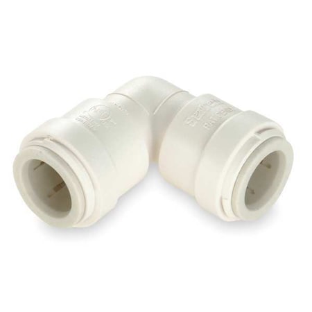 Watts 3517-18 - Push-Fit Elbow Fitting, 1 in Tube Size, Polysulfone, White