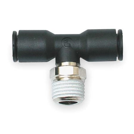 Legris 3108 06 14 - Push-Fit Tee Fitting, 6mm Tube Size, Fiberglass-Reinforced Nylon, Black, 10 PK