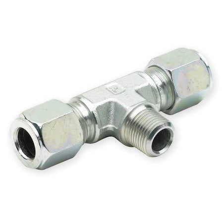 Parker 4 SBU-SS - 1/8" x 1/4" Compression x MNPT 316 SS Male Branch Tee