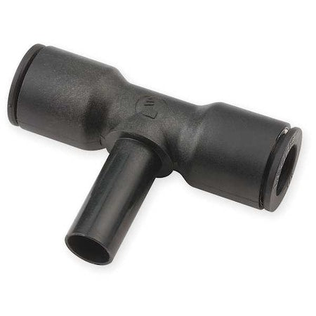 Legris 3188 08 00 - Push-Fit Tee Fitting, 5/16 in or 8mm Tube Size, Brass, Fiberglass-Reinforced Nylon, Black, 10 PK