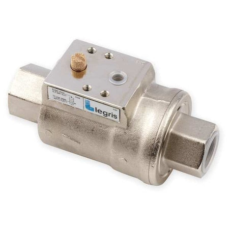 Legris 4203 15 22 20 - Axial Valve,FNPT,1/2" x 1/2"