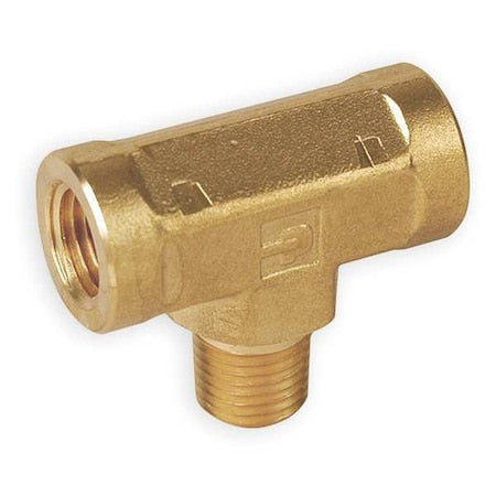 Parker 6-6-6 MBT-B - Branch Tee Brass Pipe Fitting, 3/8 in Female NPT X 3/8 in Female NPT