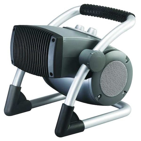 Air King 8900 - Portable Electric Jobsite & Garage Heater, 0.6/0.9/1.5k W Output, 120 VAC, 1 Phase, 5-15 P