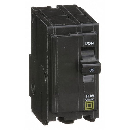 Square D QO230 - Miniature Circuit Breaker, QO Series, 30 A, 2 Pole, 120/240 V AC, 10k A at 120/240 V AC