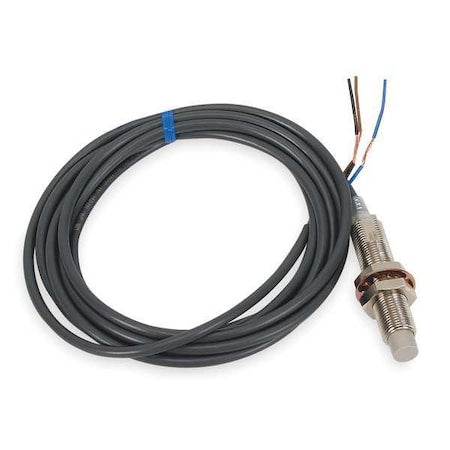 Omron E2E2-X5Y1-US - Cylindrical, Inductive Proximity Sensor, 18 mm Dia., Brass, 2 m, Bare Wire, 2 Wires, Shielded