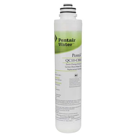 Pentair Pentek 155785-75 - Quick Connect Filter, 0.5 gpm, 0.5 Micron, 2-1/4" O.D., 8 7/8 in H