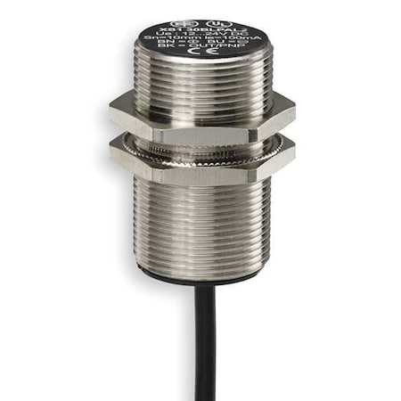 Telemecanique Sensors XS130BLPAL2 - Cylindrical, Inductive Proximity Sensor, 30 mm Dia., Brass, 2 m, Bare Wire, 3 Wires, Shielded