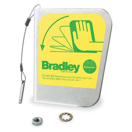 Bradley S30-087 - Eyewash Push Handle, Stainless Steel, Includes Hardware