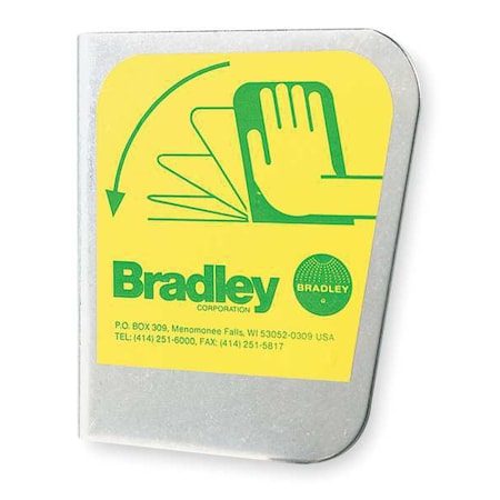 Bradley S08-336 - Eyewash Push Handle Assembly, Stainless Steel, Includes Hardware