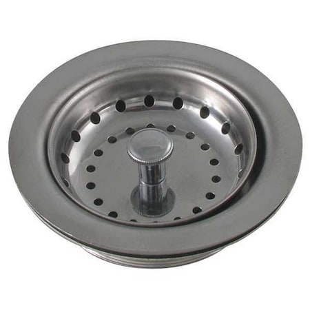 1HEG4 - Sink Strainer,Pipe Dia 3 1/2 To 4 In,SS