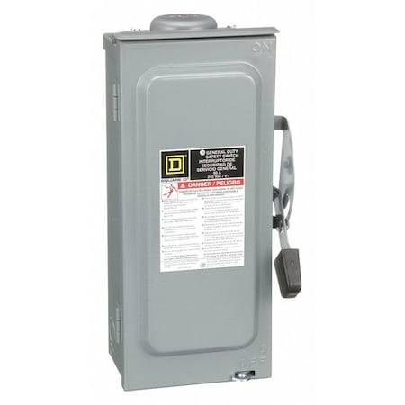 Square D D222NRB - Fusible, Safety Switch, General Duty, 240 V, 2 PST