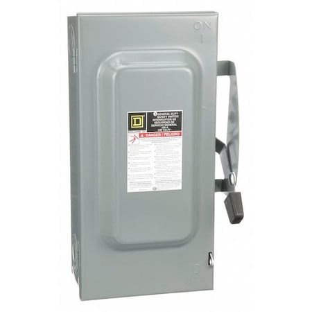 Square D DU323 - Nonfusible, Safety Switch, General Duty, 240 V, 3 PST, NEMA 1