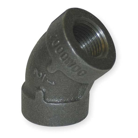 2WU25 - 45 Degree Elbow 45 Degree Elbow, 3" Pipe, FNPT, Malleable Iron, Class 150
