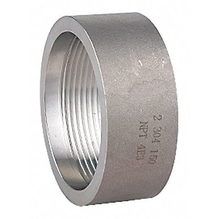 40HC111N018 - 1/8 in FNPT 304 Stainless Steel Half Coupling, Class 150, 300 psi Max Pressure