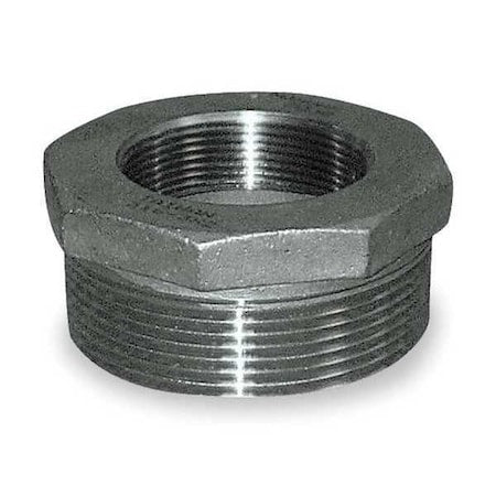 N/A 4381035260 - 3 in x 1-1/2 in Stainless Steel Hex Reducing Bushing, Male NPT x Female NPT, Class 150