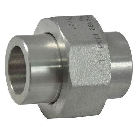 2UE39 - 1/2 in Socket Weld Union, 304 Stainless Steel, Class 3000, ASTM A182, MSS SP-83