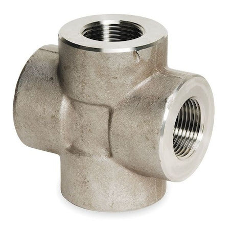 4307002416 - Cross, SS, Thrd 1-1/4", Thrd 1-1/4"