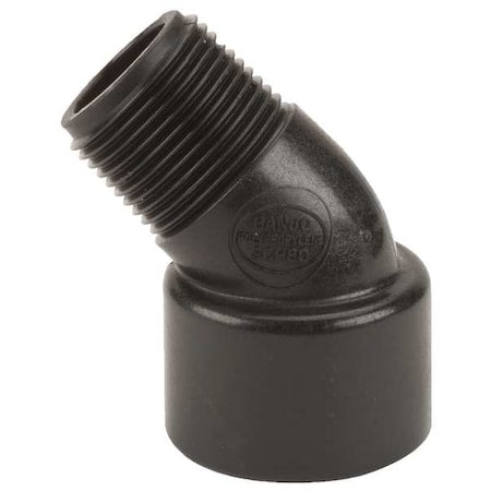 Banjo SL075-45 - 45 Degree Street Elbow, Polypropylene, 3/4", Schedule 80, 300 psi Max Pressure