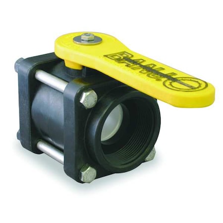 Banjo V125FP - 1-1/4" FNPT Polypropylene Ball Valve Inline