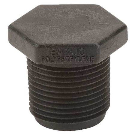 Banjo PLUG075 - Plug, Polypropylene, 3/4", Schedule 80, 300 psi Max Pressure