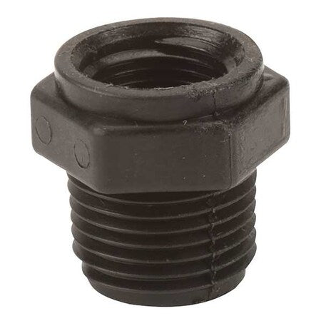 Banjo RB050-038 - Reducing Bushing, Polypropylene, 1/2" x 3/8", Schedule 80, 300 psi Max Pressure