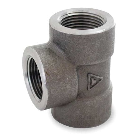 N/A 1MMX6 - Tee Tee, 1/8" Pipe, FNPT, Black Forged Steel, Class 3000
