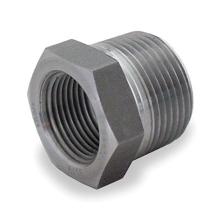 1MNJ6 - Bushing Bushing, 1/2" x 1/4" Pipe, NPT, Black Forged Steel, Class 3000