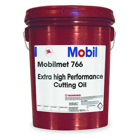 Mobil 103323 - Cutting Oil, Mobilmet 766, 5 gal, Pail, Clear