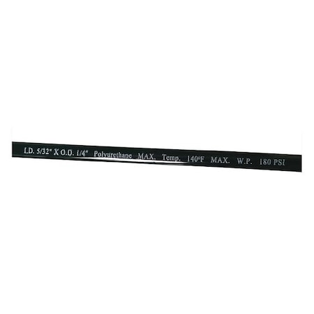1PBP8 - Tubing,5/32 In IDx1/4 In OD,250 Ft,Black