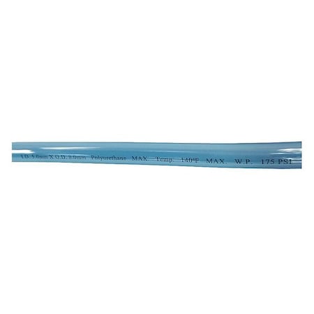 1PBR8 - Tubing,5 IDx8mm OD,100 Ft,Clear Blue