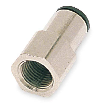 Legris 3014 56 14 - Push-Fit Adapter Fitting, 1/4 in Tube Size, Brass, Silver, 10 PK