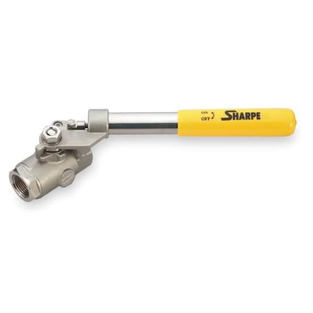 Sharpe Valves 4351012360 - 1" FNPT Stainless Steel Ball Valve Inline