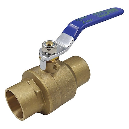1PYP6 - 1-1/4" Sweat Brass Ball Valve Inline