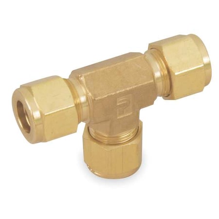 Parker 6ET6-B - Tee,Brass,Comp3/8",Comp3/8",Comp3/8"