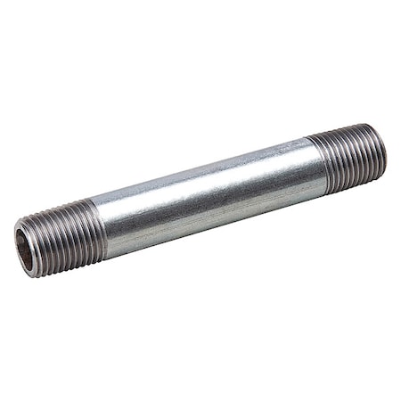 87904 - 2" MNPT x 3" TBE Galvanized Steel Pipe Nipple Sch 160