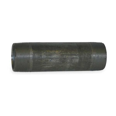 82710 - 1-1/4" x 6" Black Pipe Nipple Sch 160