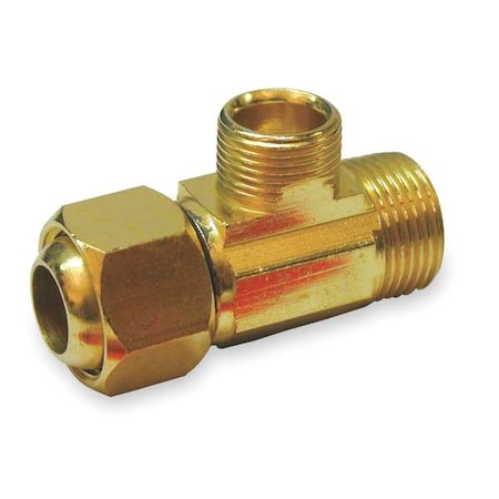 993-020NL - 3/8" Compression x IPS Brass Supply Stop Extender Tee