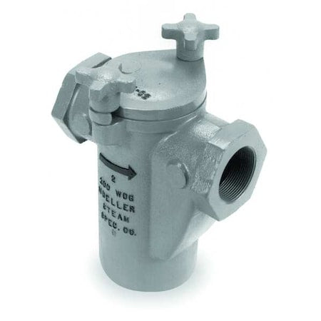 Mueller Steam Specialty 1/2 125 SS Screwed - Basket Strainer, 1/2" Pipe, FNPT x FNPT, Cast Stainless Steel, 275 psi at 100 Degrees F