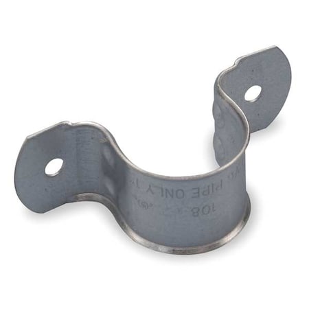 Nvent Caddy 1080150EG - Two Hole Strap,Steel,1 1/2"Pipe Size,PK5